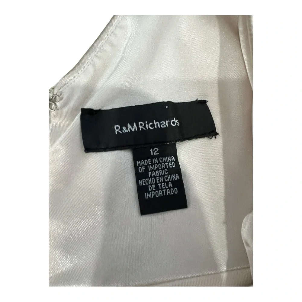 R&M richards White Dress Size 12 - Picture 4 of 7